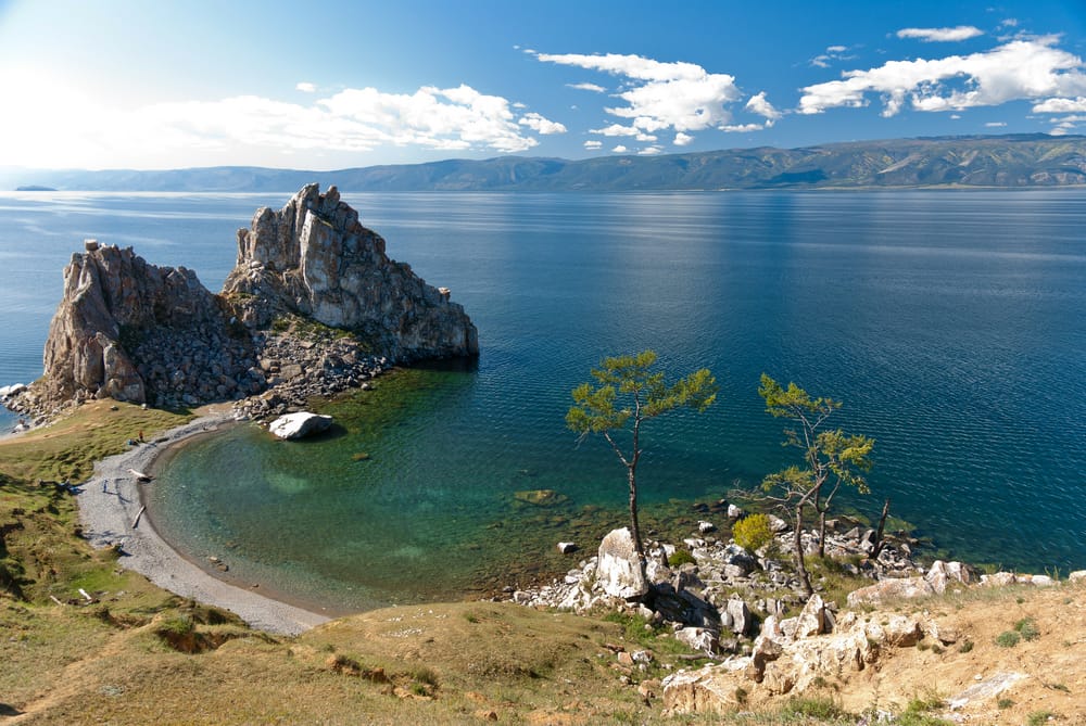 Картинка для рабочего стола: Пейзаж, Baikal, Скала ...
 Картинка Озеро