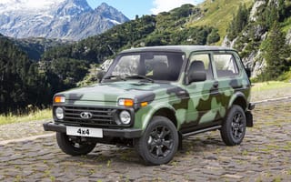 Картинка горы, нива, lada 4x4, жигули