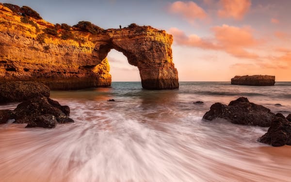 Обои Portugal, Praia de Albandeira, Lagoa