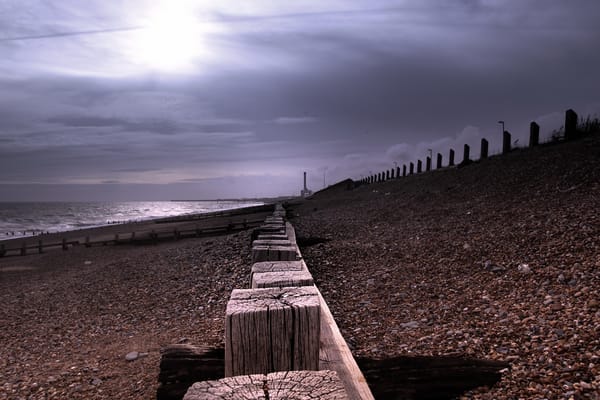 Обои Shoreham Harbour, Beach, пейзаж, море