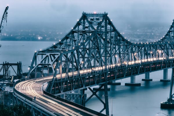 Обои San Francisco, Сан-Франциско, Калифорния, мост, California, Bay Bridge