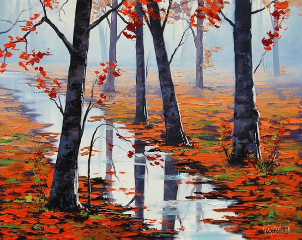 Обои ARTSAUS, РИСУНОК, АРТ, FALLEN LEAVES