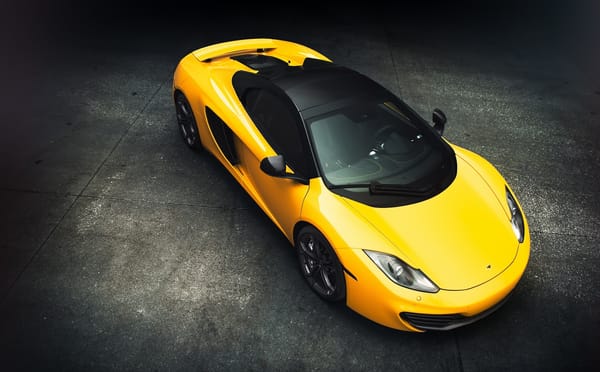 Обои mclaren, mp4-12c, вид сверху