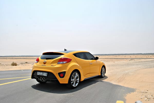 Обои hyundai veloster, желтый, вид сбоку