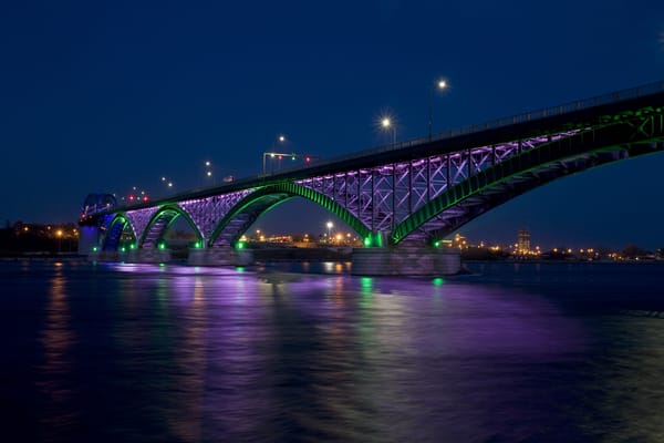 Обои peace bridge, мост мира, город