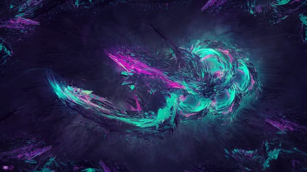 Обои abstraction, color, abstract, purple, blue, Digital art, line
