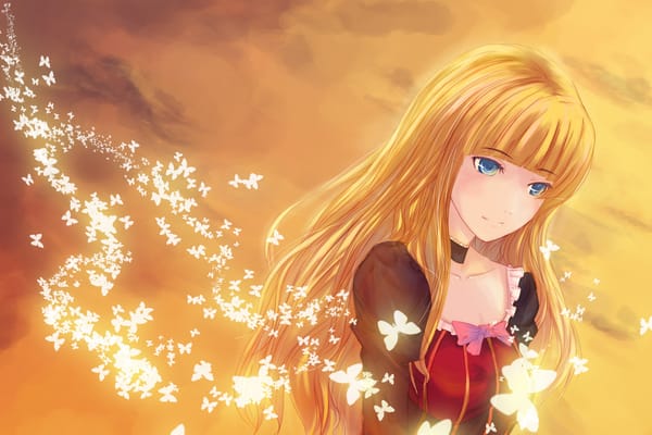 Обои аниме, девушка, когда плачут чайки, Umineko no naku koro ni