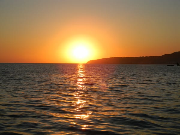 Обои закат, черное море, кавказ