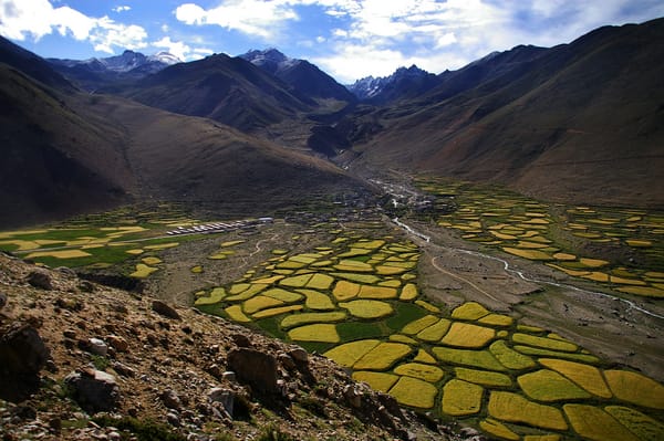 Обои горы, overland kathmandu, tibet, вид с верху
