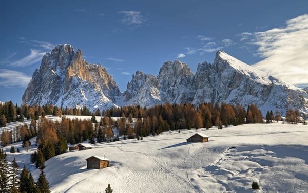 Обои dolomites, south tyrol, peak langkofel