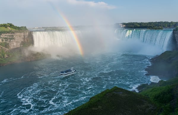 Обои canada, niagara falls, niagara fall rainbow, ontario