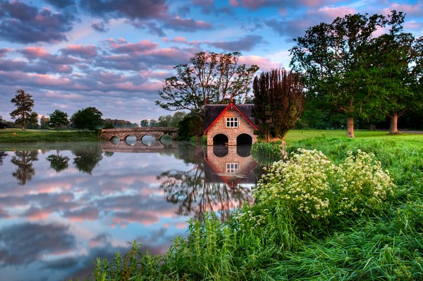 Обои ireland, kildare, carton boat house