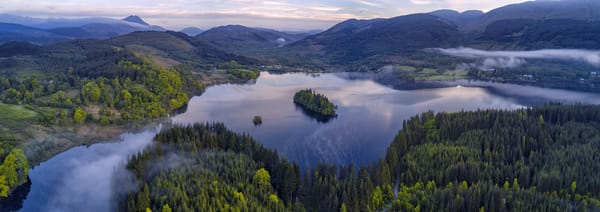 Обои Панорама, Троссач Лох-Ломонд, национальный парк Троссахс, Лох-Арда