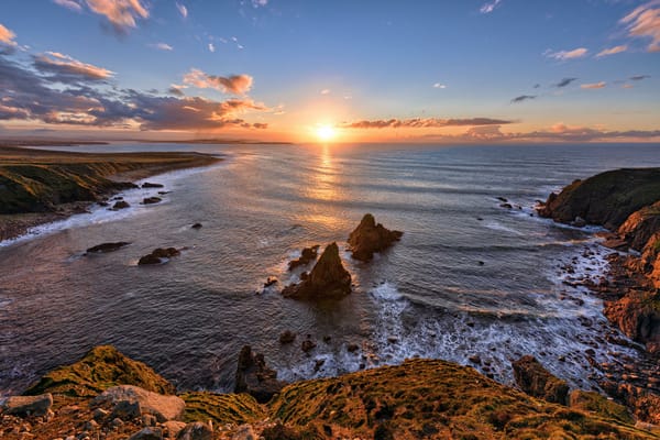 Обои Foreland Point, Ирландия закат, графство Донегал, Gweedore