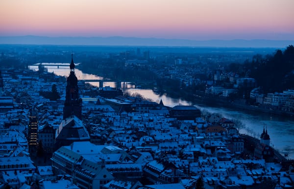 Обои Гейдельберг, ночной город, ночь, ночные города, Германия, Heidelberg, иллюминация, город