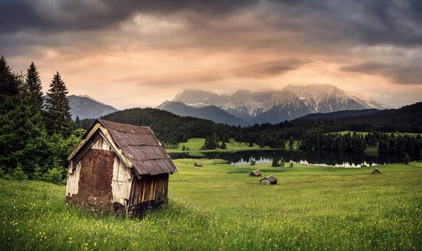 Обои Озеро Герольдзее, Южный Тироль, сельская местность, Geroldsee, горы, Партенкирхен, озеро, Германия, Альпы, Bavaria, Бавария, Гармиш