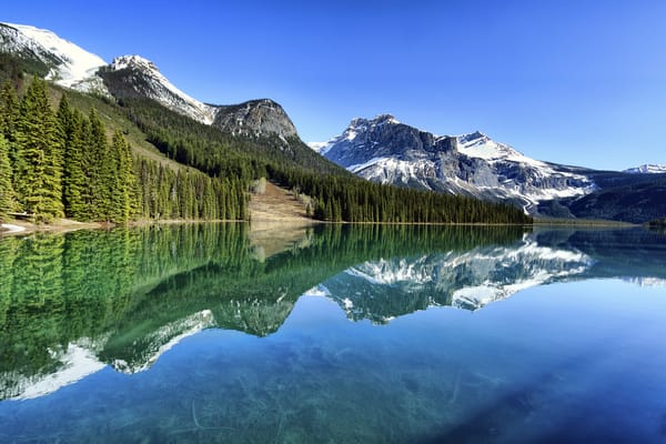 Обои Emerald Lake, Yoho National Park, Канада, Изумрудное озеро, пейзаж, Национальный парк Йохо, Canada