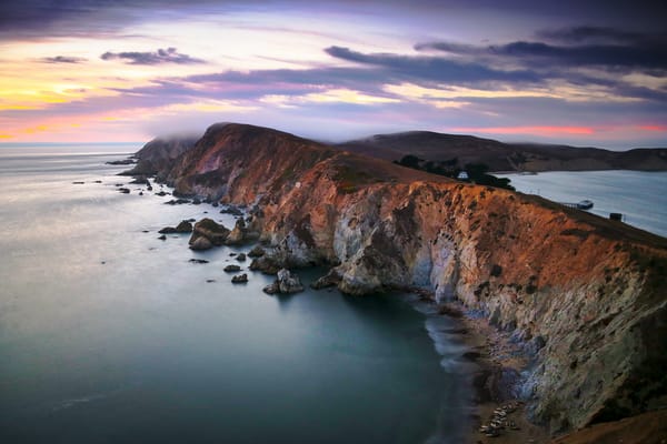 Обои Point Reyes National Seashore, остров, Chimney Rock, океан, California