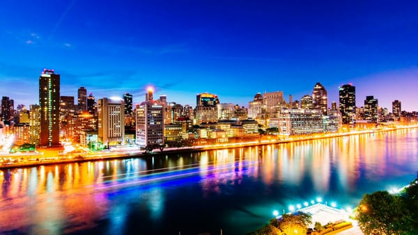 Обои Manhattan, город, сша, америка, небоскребы, New York City, нью йорк, Hudson river, USA