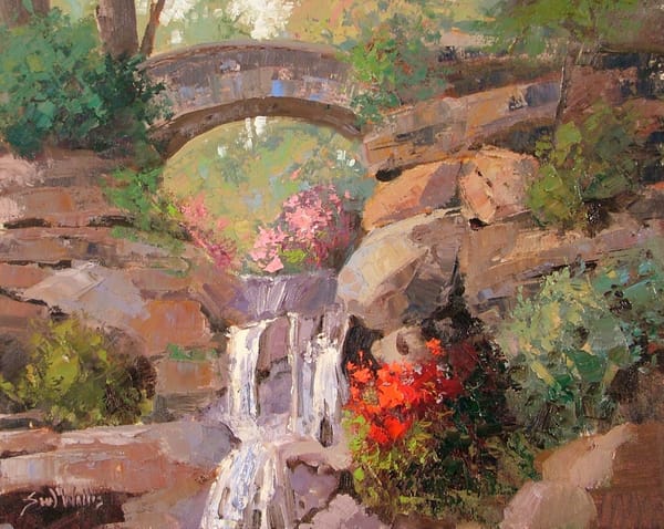 Обои Sean Wallis, Among The Rocks, арт