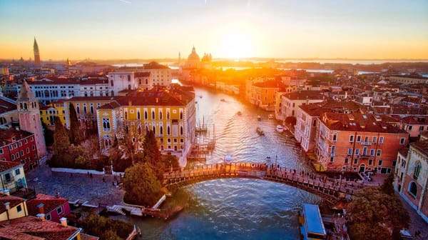 Обои Italy, Ponte Dell’Accademia, Grand Canal, Venice, sunrise