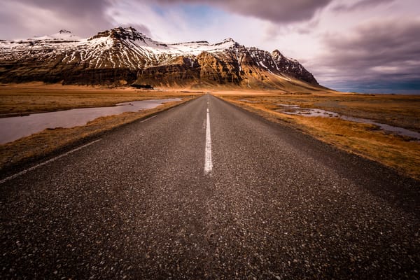 Обои Auster-Skaftafellssysla, IS, South Iceland, Исландия, Scandinavia, снег, горы, дорога