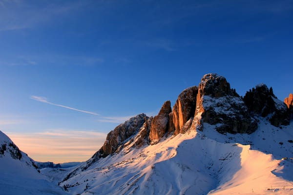 Обои Campitello di Fassa, горы, вершина, Trentino-Alto Adige, снег, IT