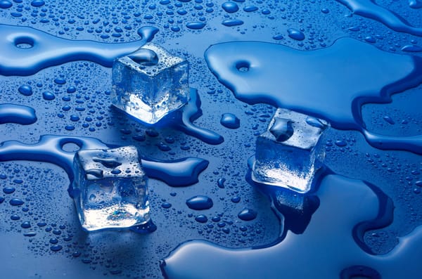 Обои water, Ice cubes, solid state, liquid