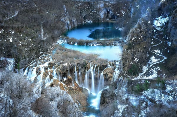Обои national park, скалы, Plitvice Lakes, озеро, Republika Hrvatska, водопад
