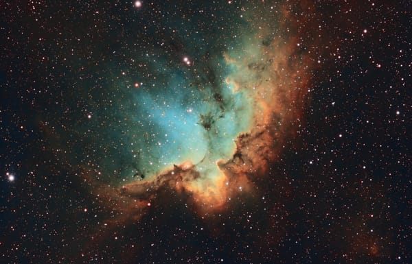 Обои NGC 7380, Wizard Nebula, звезды, космос