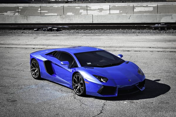 Foto Lamborghini Ten Zheleznaya Doroga Sinij Lamborgini Lp700 4 Blue Aventador