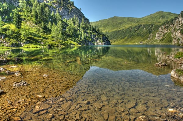 Обои Альпы, озеро, Republik Österreich, Österreich, горы, Австрия