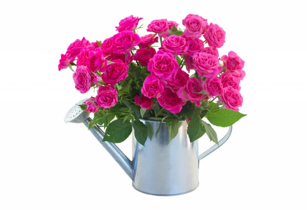 Обои лейка, the lake, розовые розы, цветы, flowers, pink roses