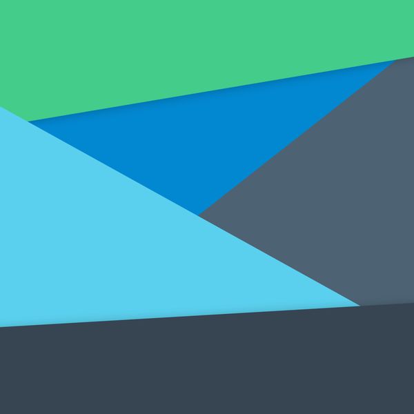 Обои Android 5.0, Green, Line, Material, Lollipop, Design, Triangles, Blue