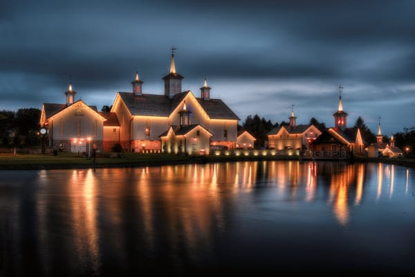 Обои огни, West Donegal Township, вечер, Пенсильвания