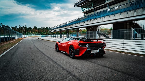 Обои Ferrari, GTB, 2018, суперкар, вид сзади, 488, FPlus Corsa, Pogea Racing