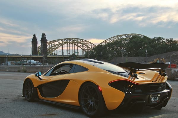 Обои McLaren P1, мост, sports car, McLaren, гиперкар