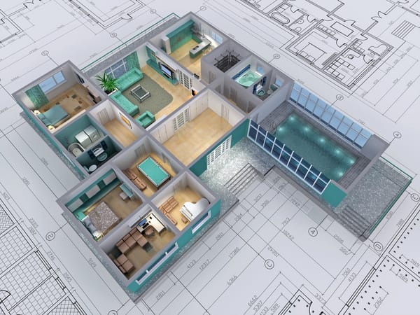 Обои drawings, architecture, design, housing