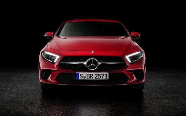 Обои Мерседес - Бенц, Mercedes - Benz, седан, Mercedes CLS, red metallic, Los Angeles Auto Show, 2018