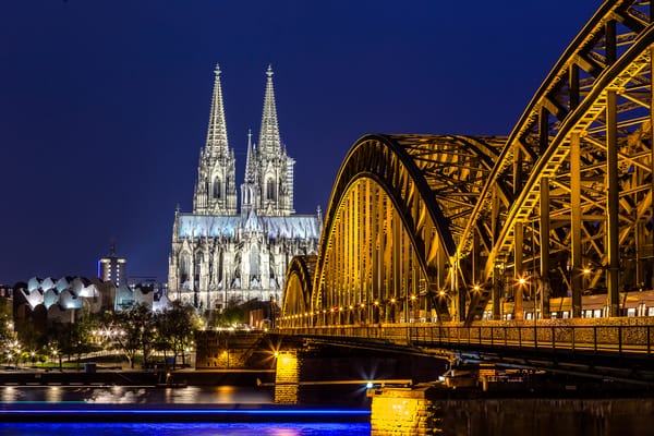 Обои ночь, köln, германия, кельн
