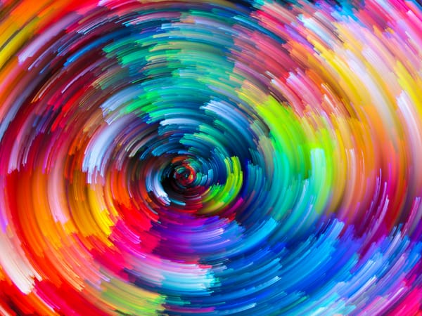 Обои абстракция, colors, colorful, радуга, rainbow, цвет, painting, краски, abstract, всплеск, splash