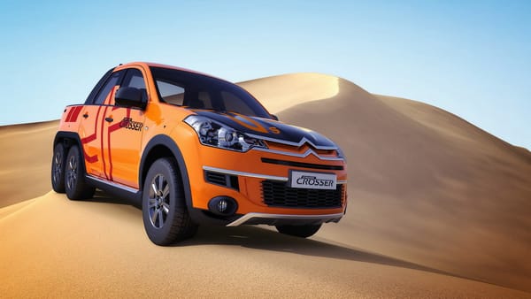 Обои бархан, оранжевый, Citroen-Cruise-Crosser, внедорожник, джип