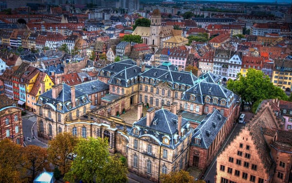 Обои дома, Strasbourg, улицы, вид сверху