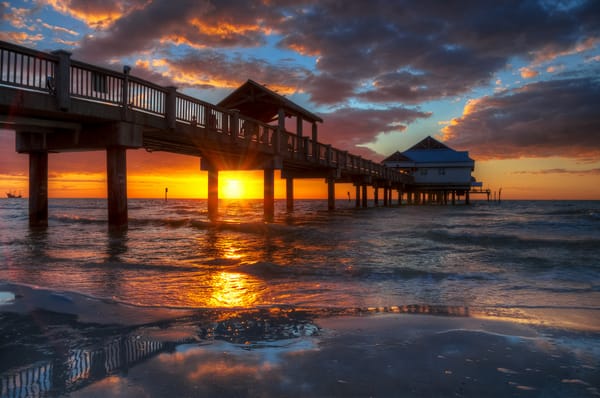 Обои usа, Clearwater beach, пирс