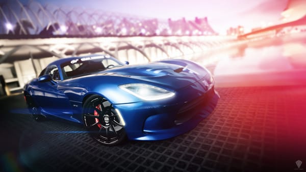Обои viper, blue, gran turismo 6, синий, додж, gt6, playstation, dodge, вайпер