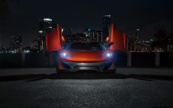 Обои Mclaren mp4-vx, mp4-12c, supercar, ночь, vorsteiner, макларен
