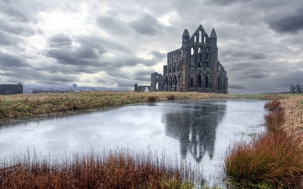 Обои замок, whitby, england