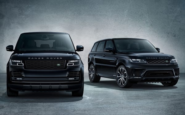 Обои Черный стильный внедорожник Range Rover Sport,2018