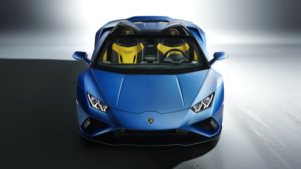 Zastavka Na Telefon Sinij Avtomobil Lamborghini Huracan Evo Rwd Spyder 2020 Goda Na